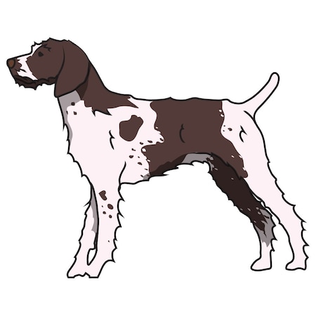 Signmission German Wirehaired Pointer Dog Decal, Dog Lover Decor Vinyl Sticker D-12-German Wirehaired Pointer